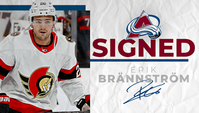 Avalanche Sign Erik Brannstrom | Colorado Avalanche