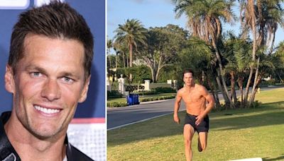 Tom Brady, 46, Shows Off Chiseled Body While Working Out After Saying He's 'Not Opposed' to Making NFL Comeback: Photos