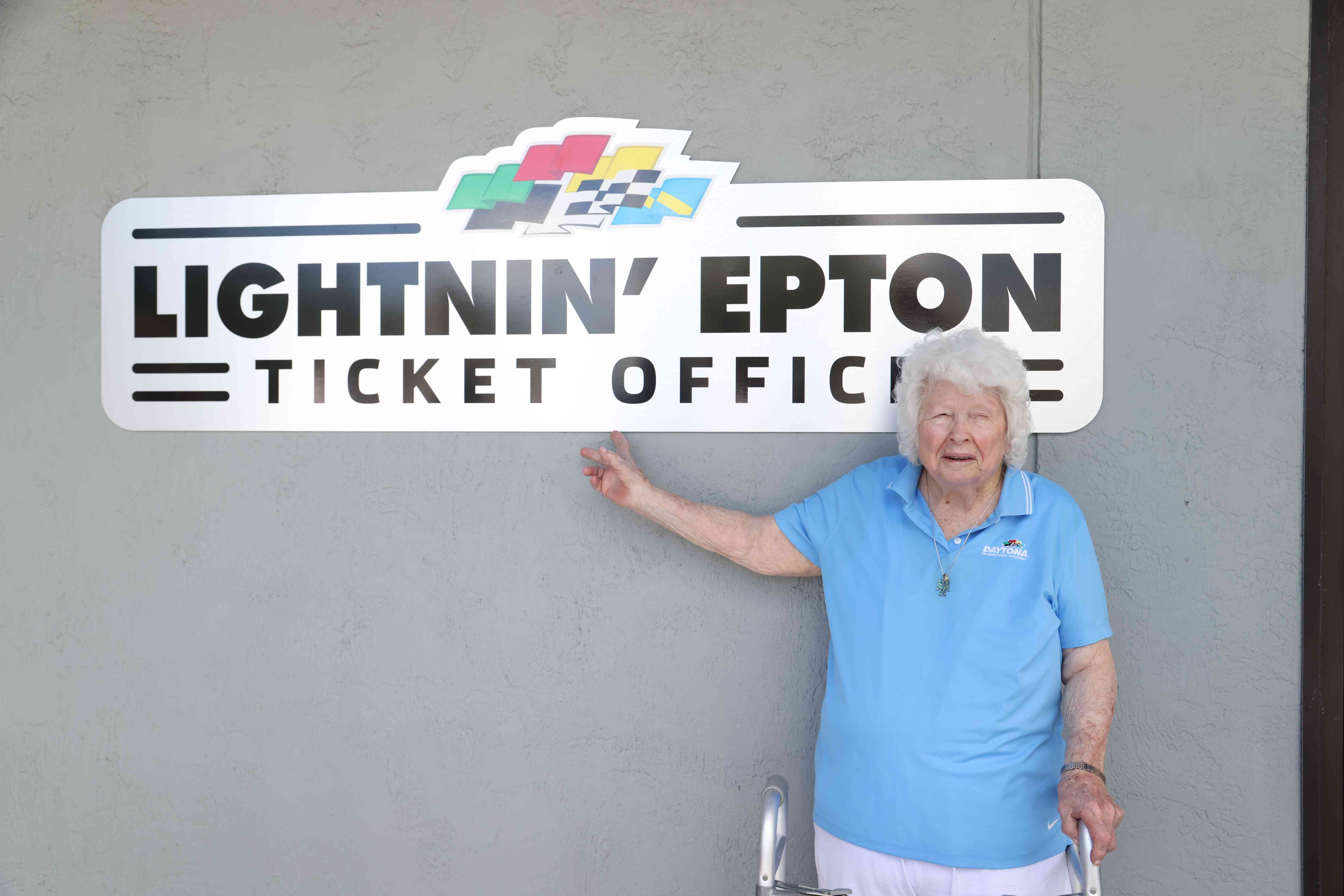 Daytona Speedway's Longest Tenured Employee - Juanita Lightin' Epton - Dies At 103
