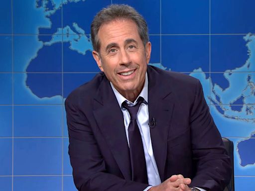 Jerry Seinfeld crashes 'SNL' to warn Ryan Gosling about doing 'too much press'