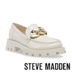 STEVE MADDEN-MIX UP 金飾扣厚底樂福鞋-米白色