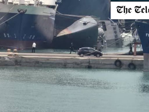 Iranian warship capsizes in Gulf port ‘accident’