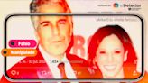 Es falso que Kamala Harris salga en esta foto con Jeffrey Epstein: la imagen está manipulada