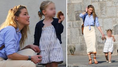 Amber Heard All Smiles Alongside Daughter Oonagh, 3, in Spain as Ex Johnny Depp Attends Film Festival in the Same Country: Photos