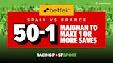 Euro 2024 Spain vs France betting offer: get 50-1 boosted odds for Maignan to make one or more saves