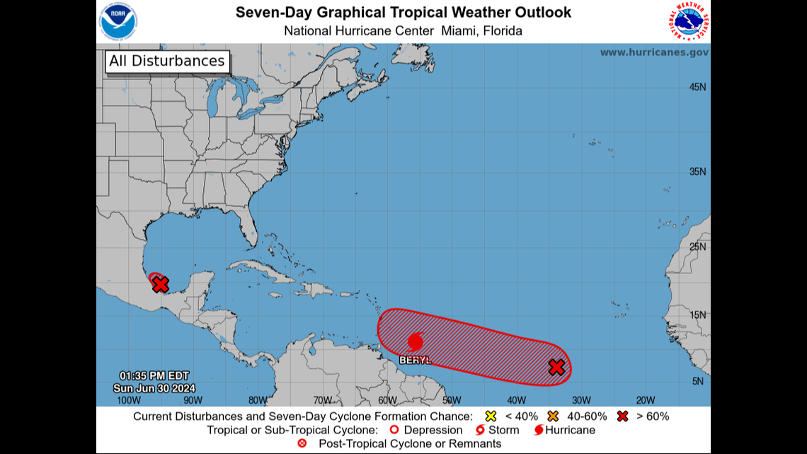 The Caribbean begins to shut down in preparation for Category 4 Hurricane Beryl