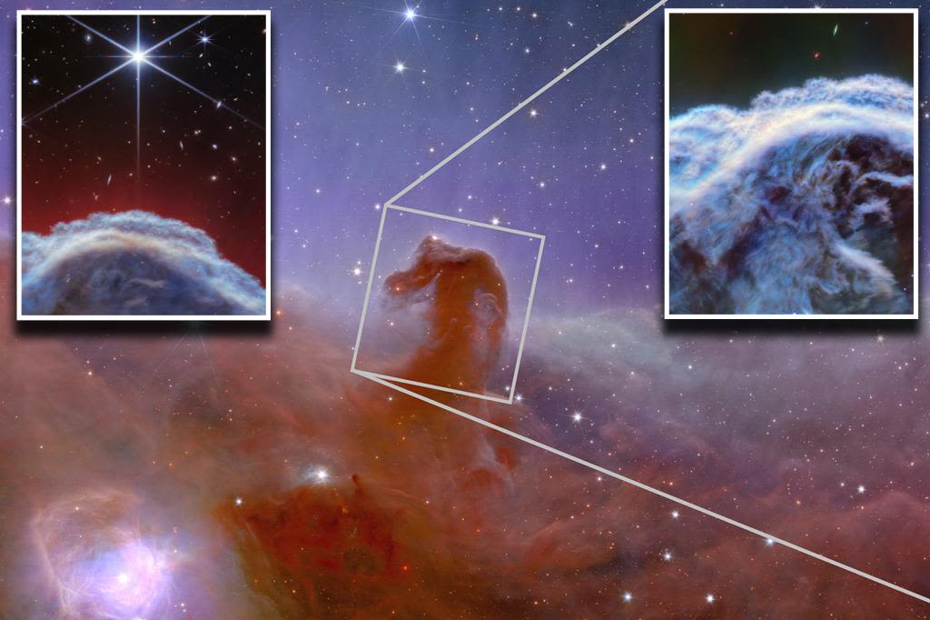 Close-up of horse-shaped nebula revealed in new NASA telescope photos