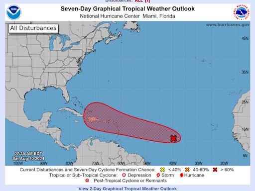 Storm tracker: Tropical wave in Atlantic could become Tropical Storm Ernesto