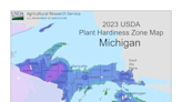 Warmer temperatures in Michigan mean perennial plants may survive winter, USDA map shows