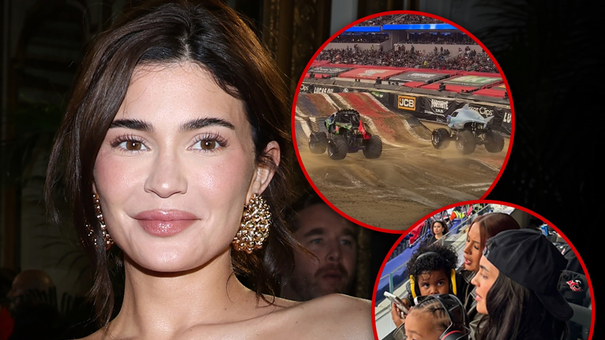 Kylie Jenner & Aire Enjoy Sweet Mommy-Son Date to Monster Truck Rally