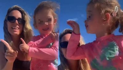 La divertida coreografía de baile de Edurne con su hija Yanay: "Mi pequeña artista"