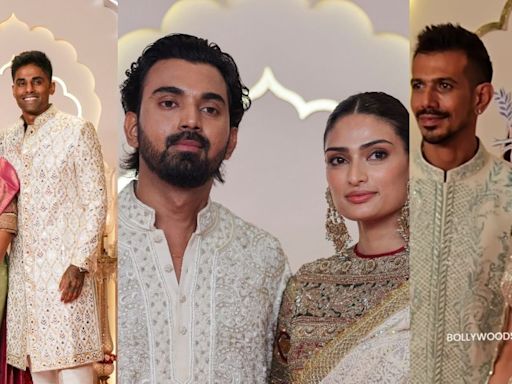 KL Rahul-Athiya Shetty, Suryakumar-Devisha Shetty Turn Up For Anant Ambani, Radhika Merchant's Wedding - News18