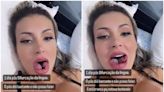 Andressa Urach faz bifurcação na língua e mostra resultado: 'Não consigo falar'; vídeo