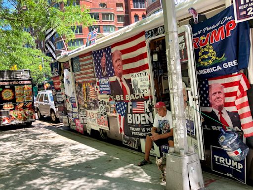 Trump fans' bus loaded with MAGA merchandise crashes in New York City