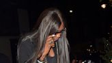 Idris and Sabrina Elba and Naomi Campbell leave Chiltern Firehouse