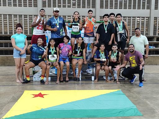 Atletas de projeto social do interior do Acre faturam 30 medalhas no Rondoniense de Atletismo