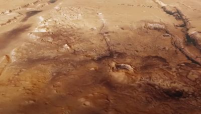 Vuela sobre las trincheras de Nili Fossae en Marte