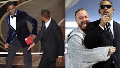 Will Smith reaparece en escenario con J Balvin tras bofetada a Chris Rock en los Oscar