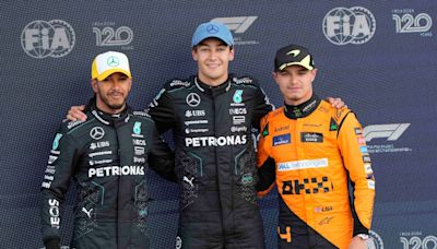 British Grand Prix: Russell beats Hamilton to 'mega' pole as Mercedes secure one-two in Silverstone qualifying