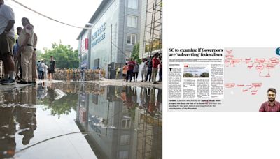 Video: Moment Rau's IAS faculty learned about flooding in coaching centre during live class