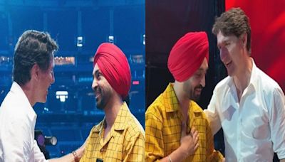 Diljit Dosanjh receives surprise visit from Justin Trudeau at Canada concert