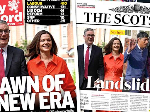 Scotland's papers: Dawn of a new era for Labour