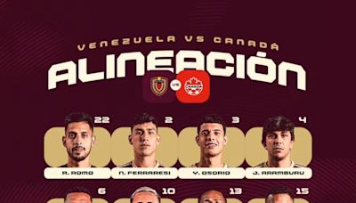 Once oficial de Venezuela contra Canadá: Copa América 2024