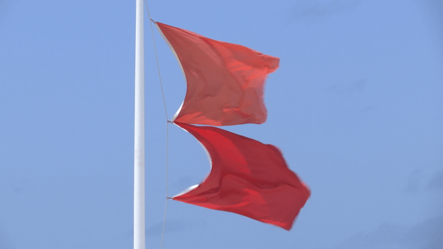 Double red flags fly on Pensacola Beach for third day in a row