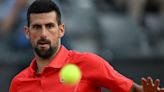 Djokovic struck by water bottle at Italian Open
