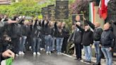 Dozens in Italy give a fascist salute on the anniversary of Mussolini’s execution