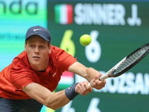 Sinner needs three sets to reach Halle quarter-finals