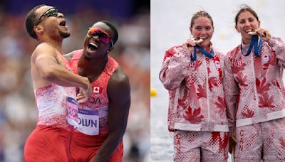 2024 Olympics Day 14 Recap: Canadian men's 4x100 relay team claims gold medal in wild upset, while women's canoe doubles team claims bronze