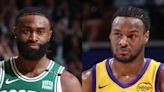 Jaylen Brown Addresses Video Seemingly Showing Him Say Bronny Isn't a Pro While Watching Him Play