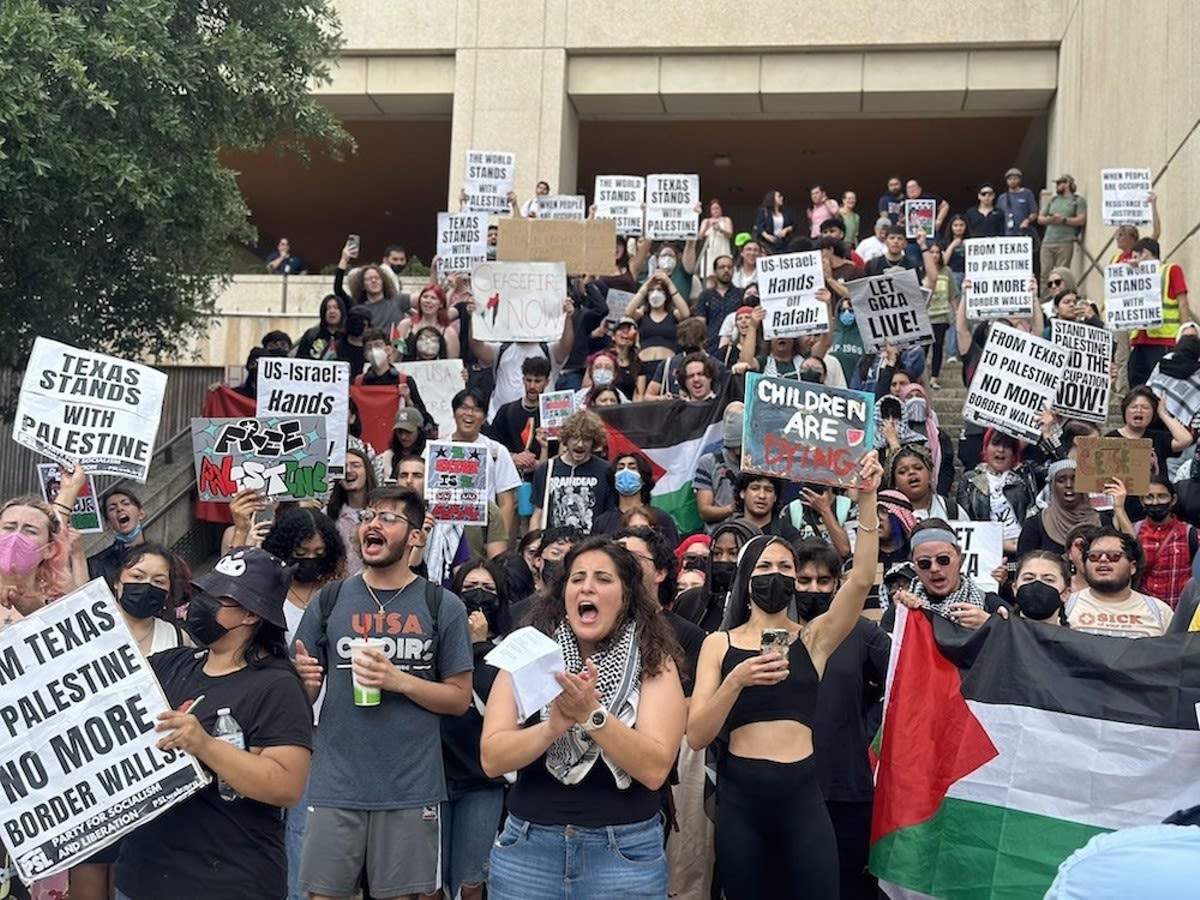 San Antonio college students send letter demanding right to protest Gaza war