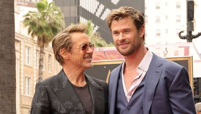 Robert Downey Jr. leads stars at Chris Hemsworth's Walk of Fame ceremony — best photos