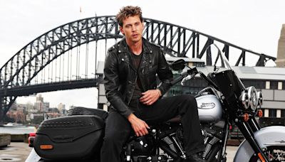 Austin Butler Looks Cool in Leather at The Bikeriders Photocall