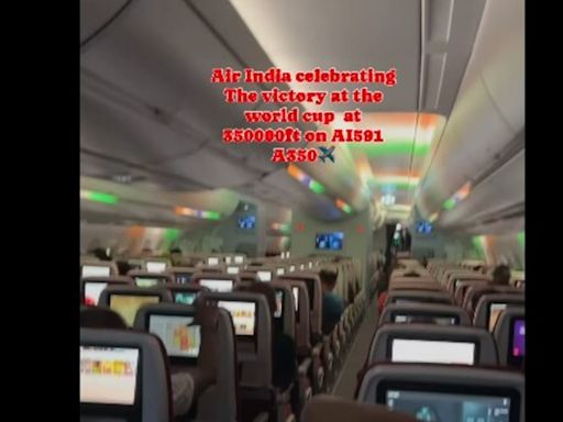 Air India passengers celebrate India’s T20 World Cup win at 35,000 feet. Watch viral video
