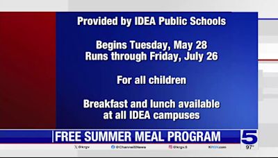 IDEA Public Schools to offer free meals to children this summer