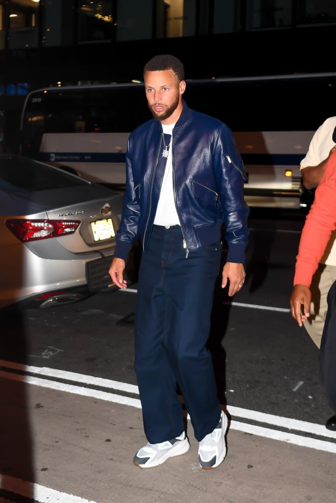 Steph Curry Switches From Under Armour Forge 96 to Bottega Veneta Lace Up Boots in NYC