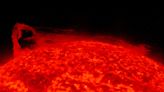 Massive filament swirls into a 'polar vortex' on the Sun, wowing scientists