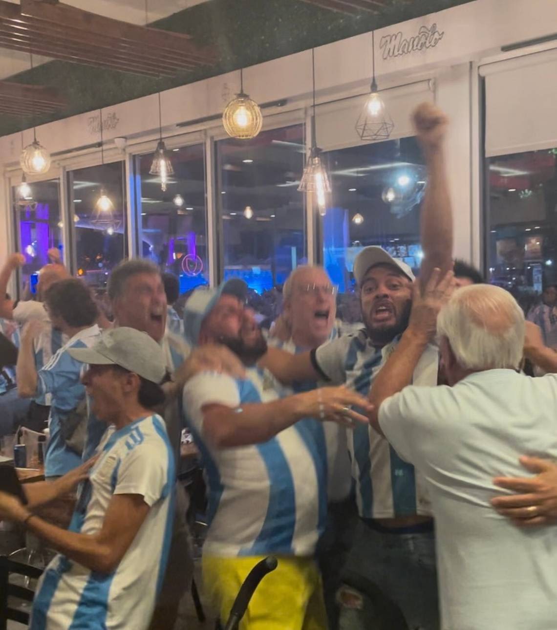 ‘We still got the win’: Argentina fans celebrate in North Beach but lament Messi’s injury
