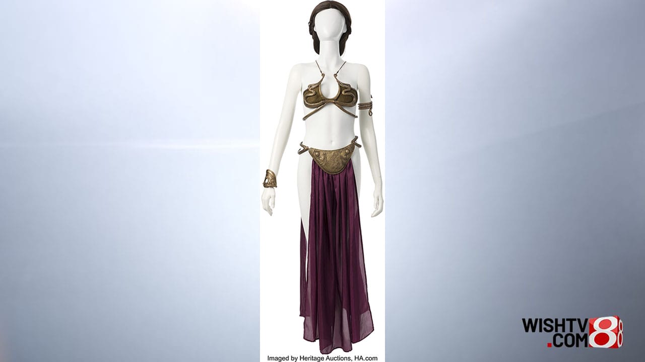 Princess Leia bikini costume from set of 'Star Wars' movie sells at auction for $175K