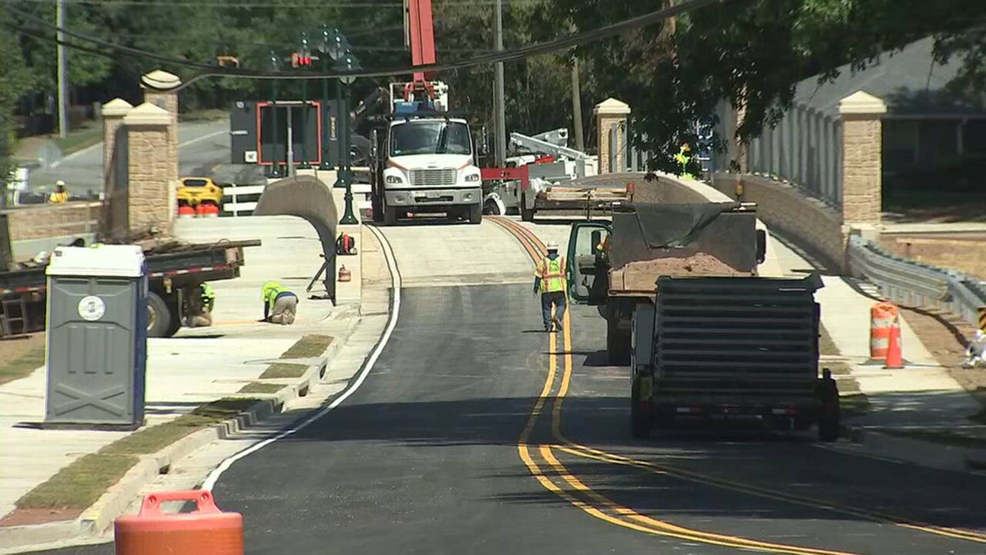 Busy road reopens today in final phase to replace bridges over GA 400