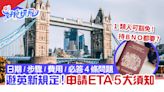 英國入境新規定｜ETA申請步驟／費用／時間5大須知！必答4條問題