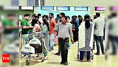 Tech Outage at RGIA: 24 Flights Cancelled | Hyderabad News - Times of India