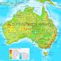 Landkarte Australien