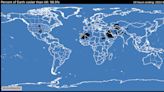 Remarkable map shows Britain was hotter than 99% of the world on Tuesday