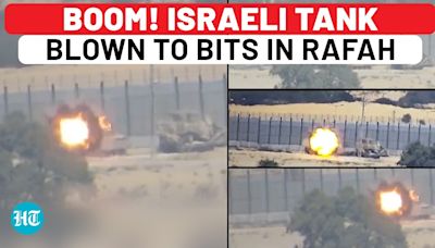 Hamas Blows Up Israeli Tank With ATGM Strike, Rajoum 114MM Fired At IDF's Rescue Team | Watch