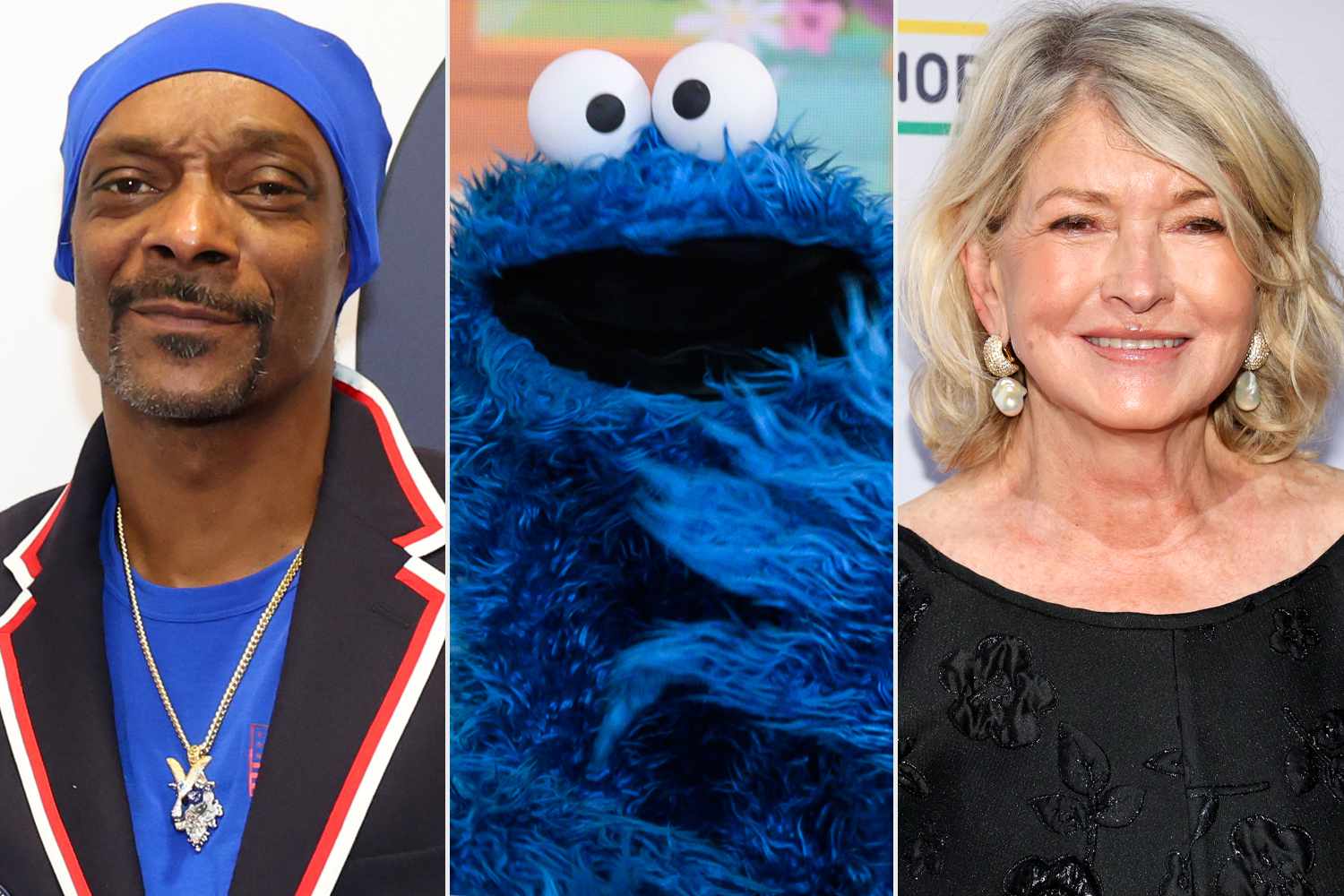 Snoop Dogg and Cookie Monster surprise Martha Stewart with birthday cake at Olympics: 'It's all cookies!'