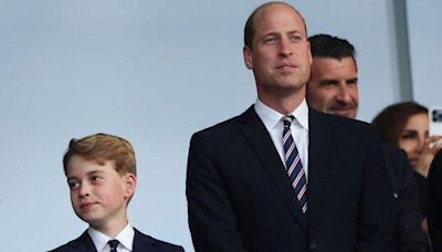 William and George cheer England at Euros final